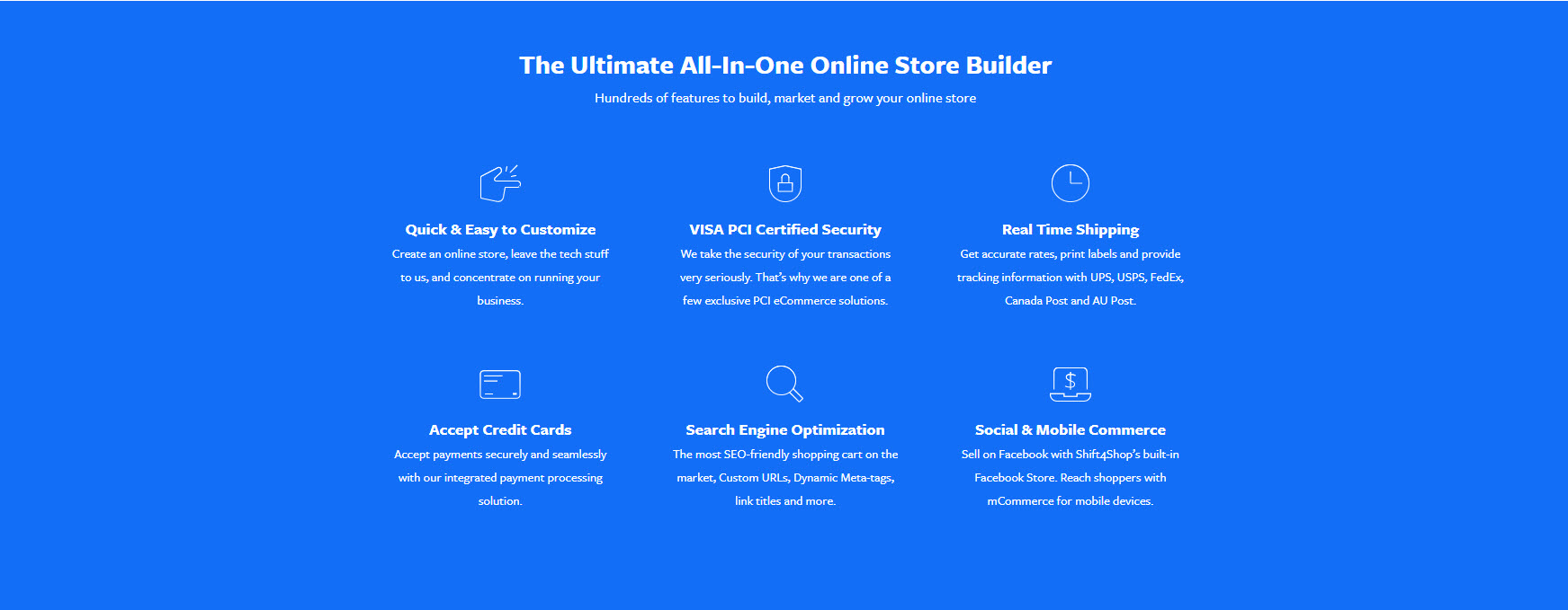 ypu can have an online store at no cost to you